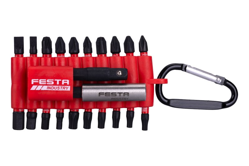 Sada 20ks torzních bitů s mag. držákem Festa Industry 25mm 1/4" S2